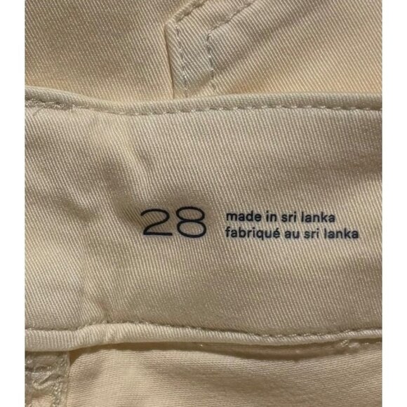 Pilcro Anthropologie High-Rise Wide-Leg Palazzo Pants Size 28 Buttercream - Picture 6 of 7